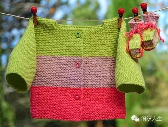 黑白条纹毛衣怎么编织,零线多色拼接毛衣图案