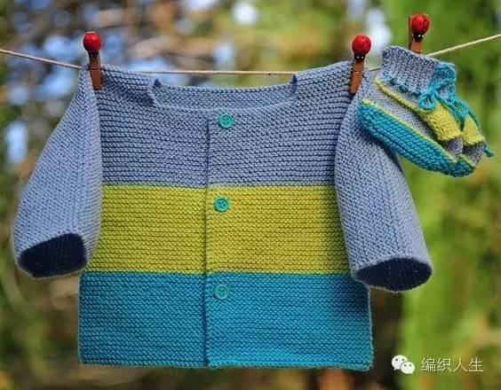 黑白条纹毛衣怎么编织,零线多色拼接毛衣图案