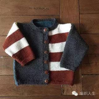 黑白条纹毛衣怎么编织,零线多色拼接毛衣图案
