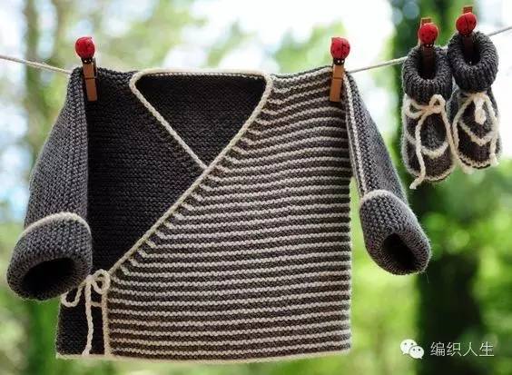 黑白条纹毛衣怎么编织,零线多色拼接毛衣图案