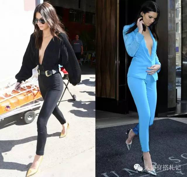 肯豆穿一字鞋 (肯豆穿玫粉色鞋)