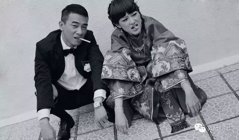 刘诗诗穿西装陈怡蓉夹雪茄,我的婚纱照也可以这么酷吗?