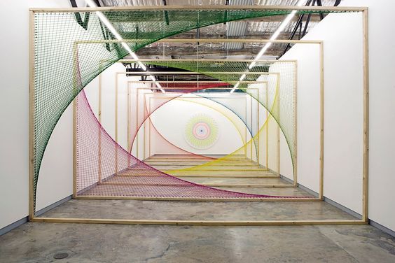 线的装置艺术作品,线的设计作品