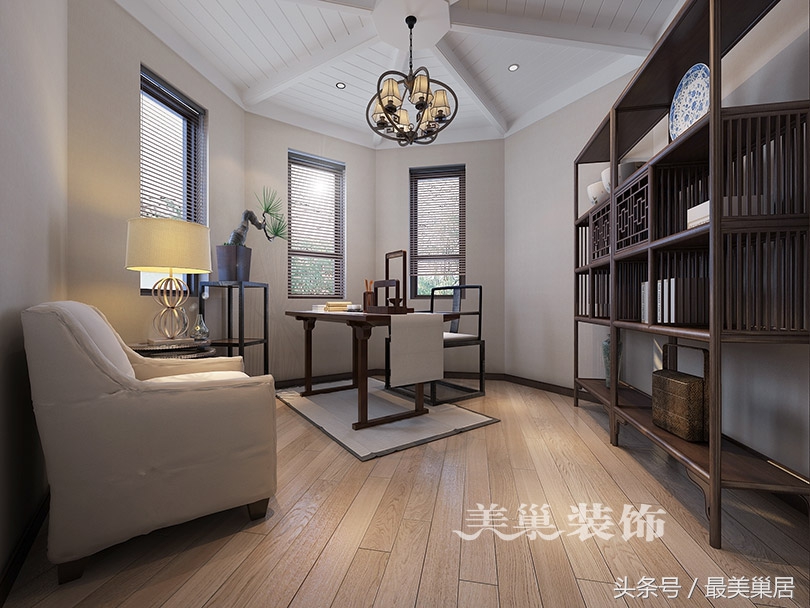 郑州别墅复式装修效果图大全,208平米联排别墅装修现代简约风