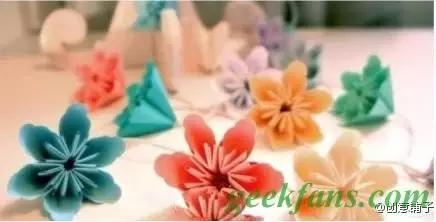 教你折玫瑰千纸鹤,教你折浪漫的樱花球