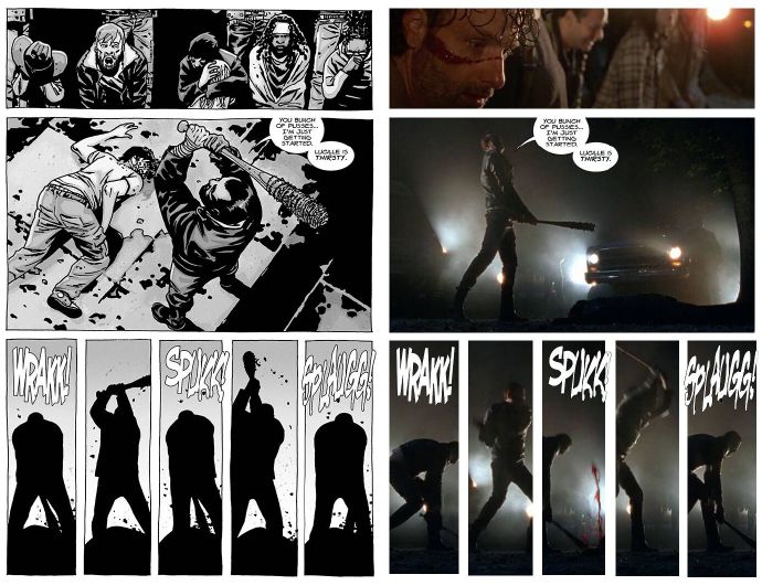 行尸走肉漫画原作与电视剧的分镜对比,还原度好高