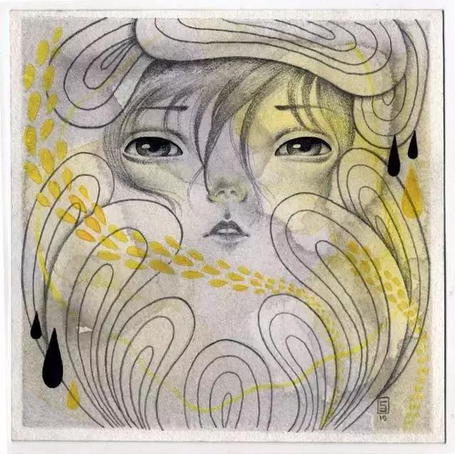 插画魔卡少女樱,插画少女和猫图片