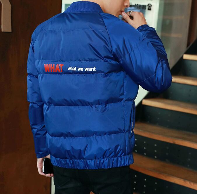 棒球领加厚棉服外套，冬日下的阳光型男