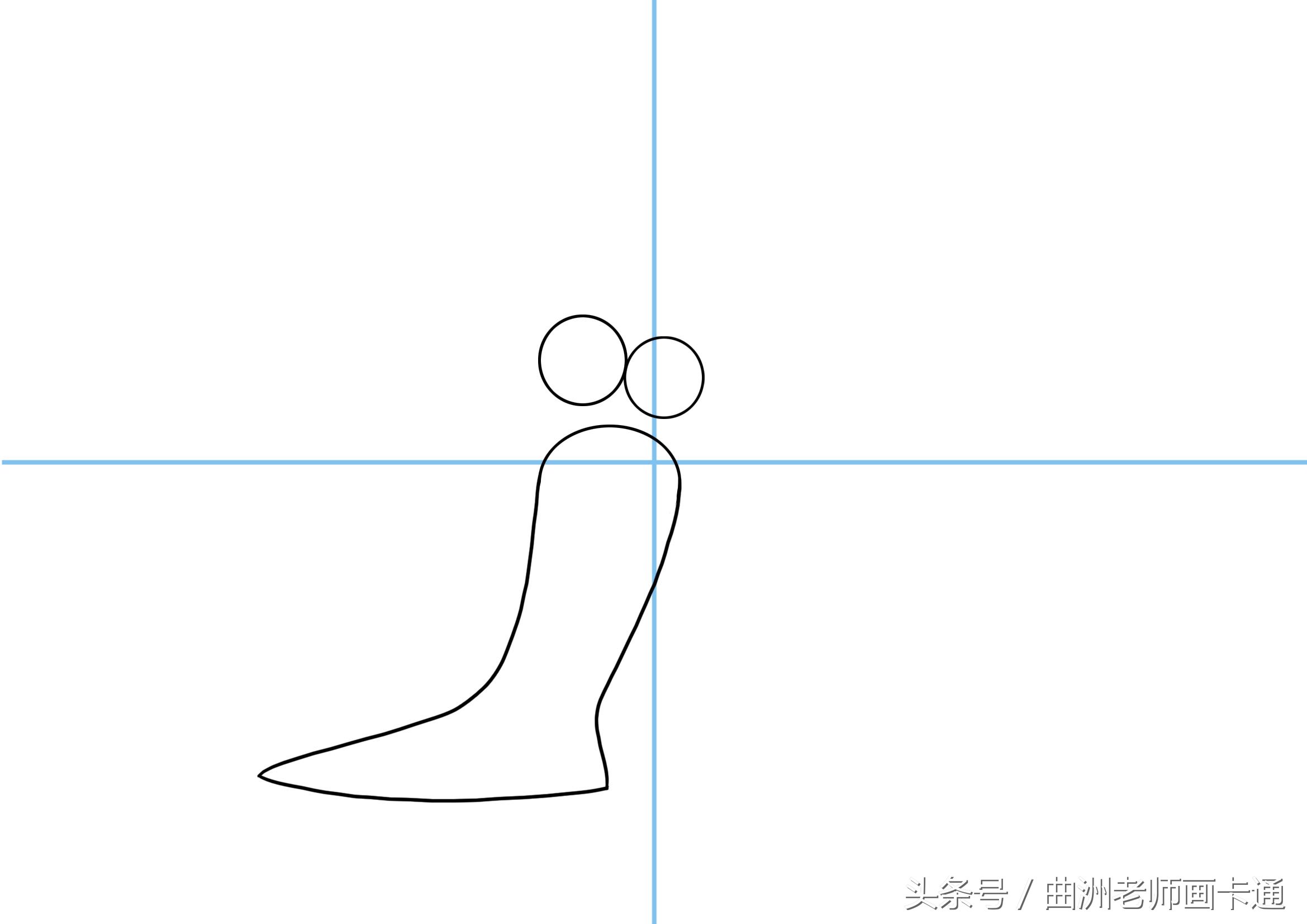 曲洲老师画卡通少儿简笔画海龟,画蜗牛简笔画儿童画