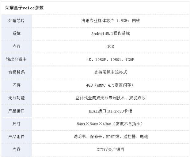 荣耀盒子标准版评测,荣耀盒子voice与荣耀盒子pro