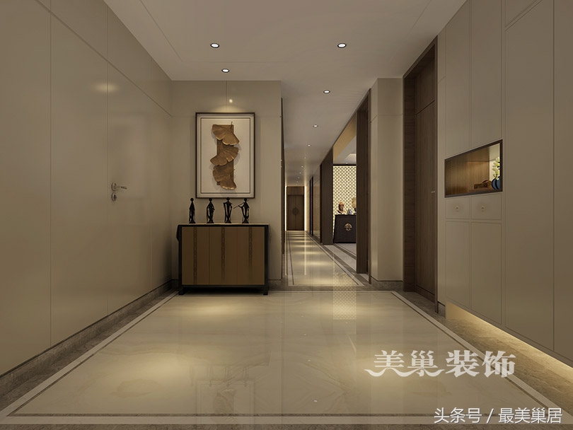 郑州别墅复式装修效果图大全,208平米联排别墅装修现代简约风