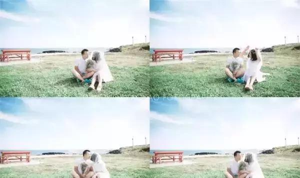 再见吧影楼风！豆瓣女神扛着相机在济州岛自拍清新婚纱照丨梦婚礼