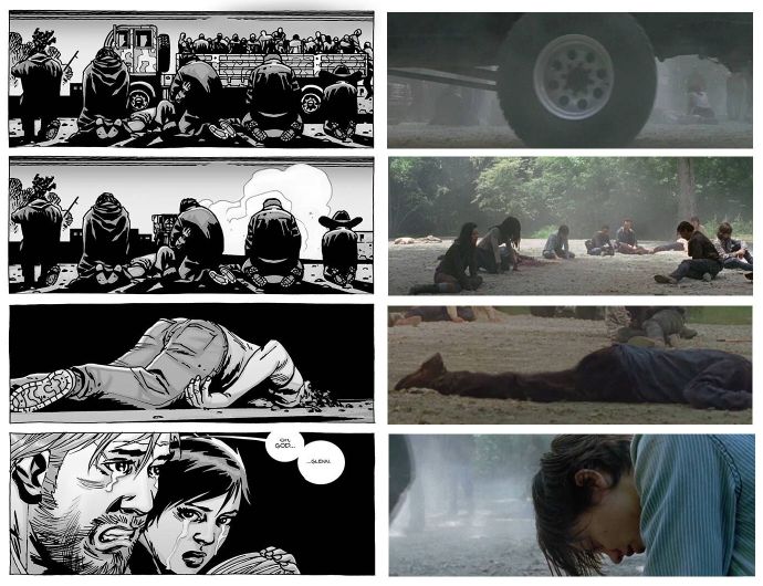 行尸走肉漫画原作与电视剧的分镜对比,还原度好高