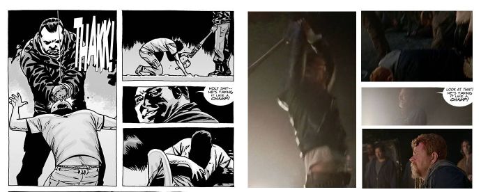 行尸走肉漫画原作与电视剧的分镜对比,还原度好高