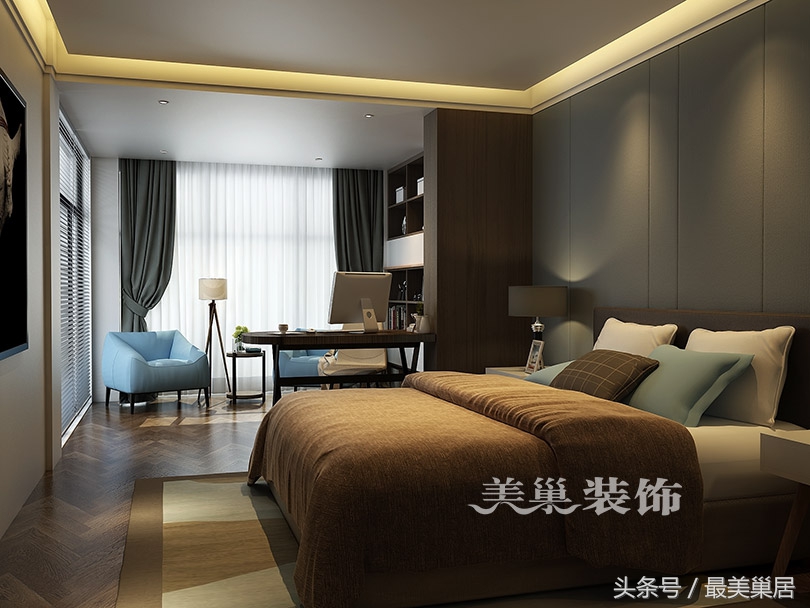 郑州别墅复式装修效果图大全,208平米联排别墅装修现代简约风