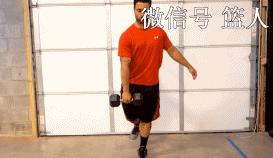 弓步蹲哑铃弹跳训练,体育生弹跳训练方法哑铃