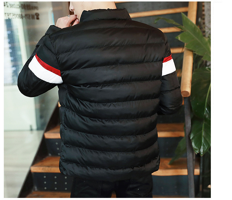 棒球领加厚棉服外套，冬日下的阳光型男