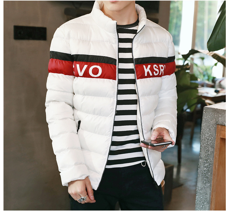棒球领加厚棉服外套，冬日下的阳光型男
