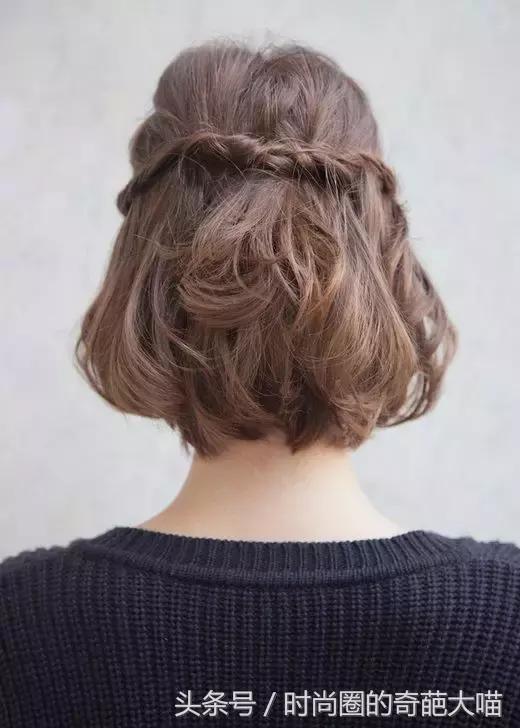 短发比较多扎发简单又好看,短发学生怎么扎霸气短发有刘海