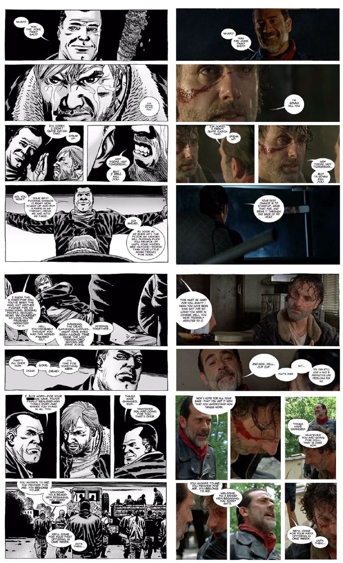 行尸走肉漫画原作与电视剧的分镜对比,还原度好高