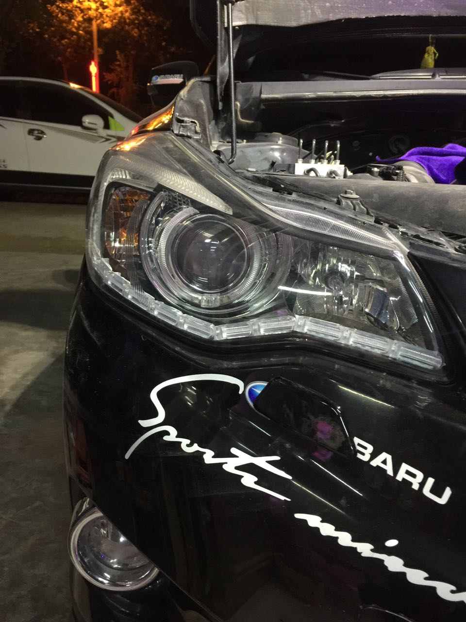 斯巴鲁xv改雾灯详细教程,斯巴鲁xv改军绿色