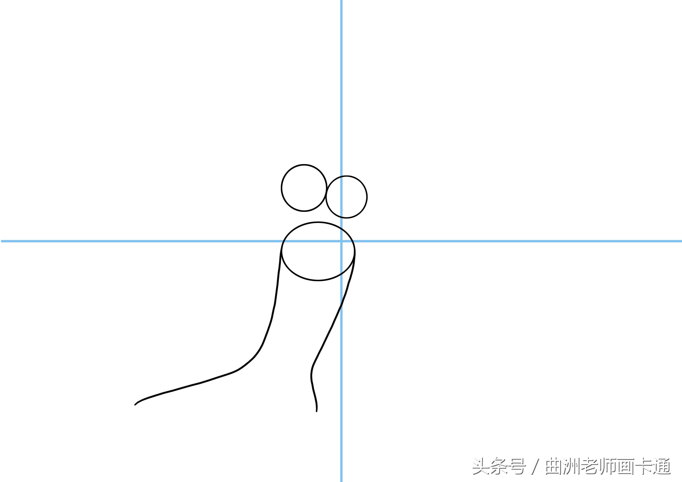 曲洲老师画卡通少儿简笔画海龟,画蜗牛简笔画儿童画