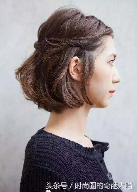 短发比较多扎发简单又好看,短发学生怎么扎霸气短发有刘海