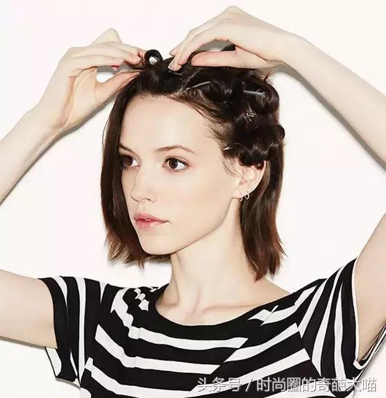 短发比较多扎发简单又好看,短发学生怎么扎霸气短发有刘海