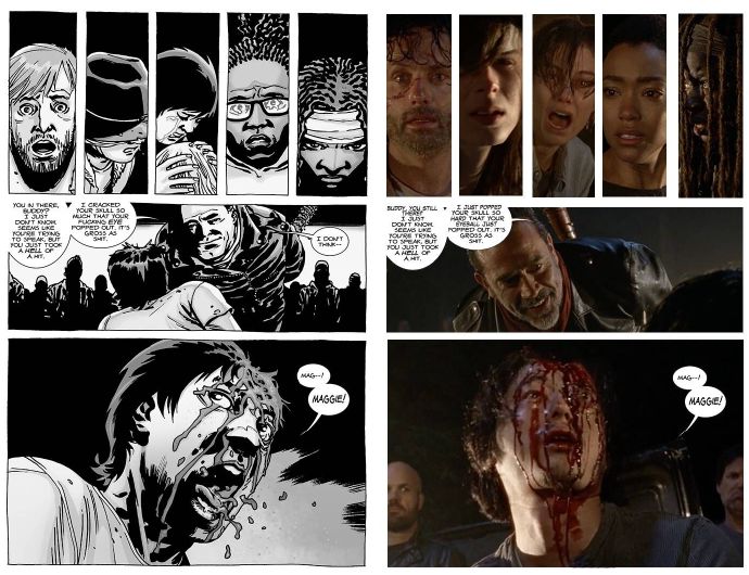 行尸走肉漫画原作与电视剧的分镜对比,还原度好高