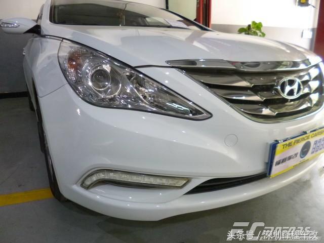 索纳塔八代灯光改装视频,九代北京现代索纳塔夜晚灯光效果