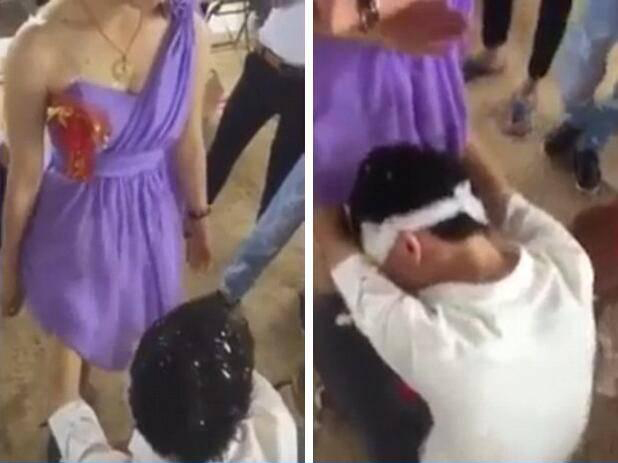 老外瞠目结舌，中国困惑的伴娘被蒙眼宾客乱摸？！