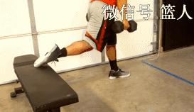 弓步蹲哑铃弹跳训练,体育生弹跳训练方法哑铃