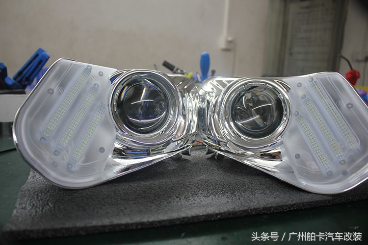 新飞度全套灯光改装,新飞度改日行灯大灯效果