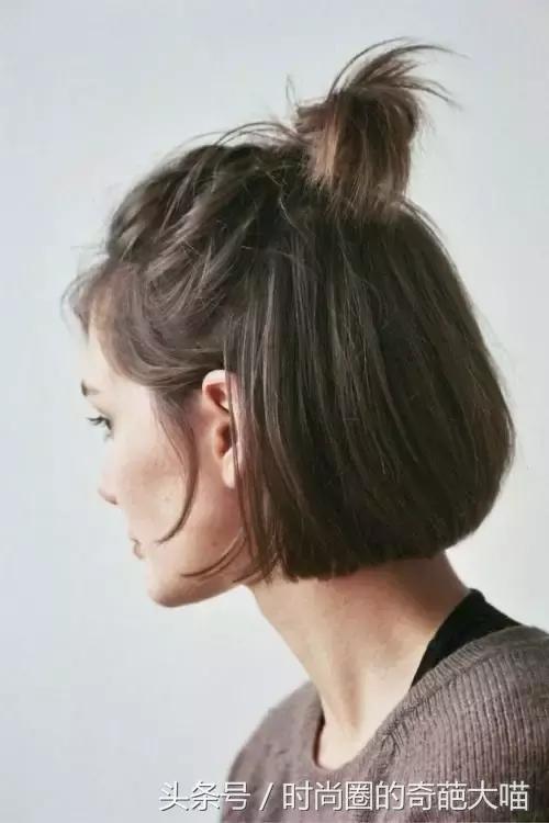 短发比较多扎发简单又好看,短发学生怎么扎霸气短发有刘海