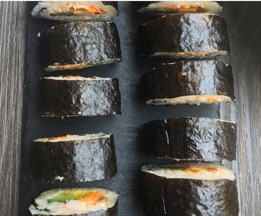 韩式虾卷紫菜包饭,正宗紫菜包饭