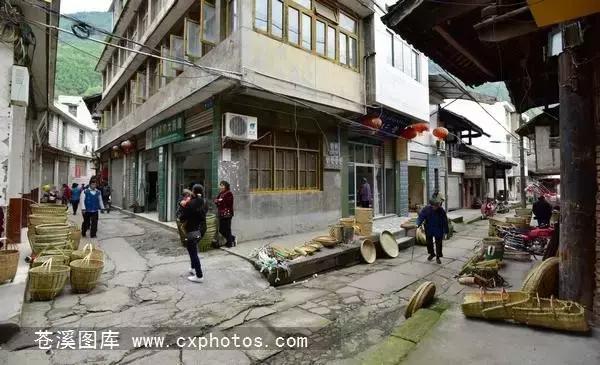 东溪古镇街景,苍溪县古镇全景图