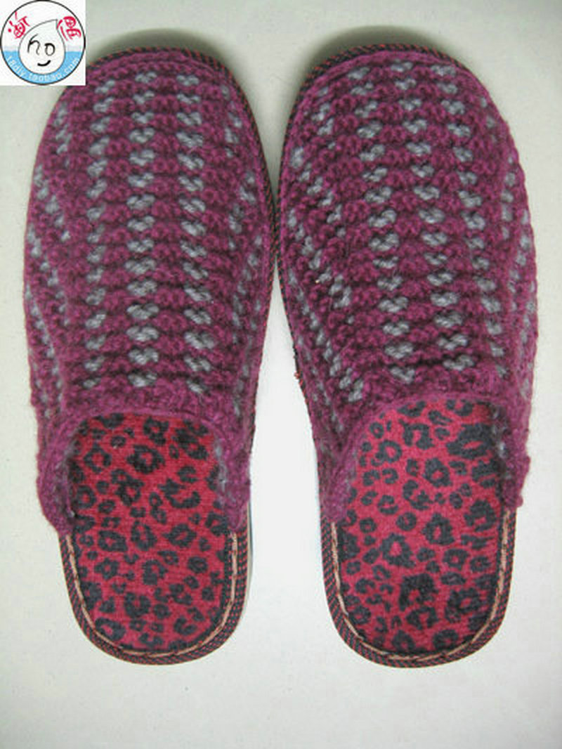 毛线拖鞋编织教程,毛线拖鞋编织教程钩针图案