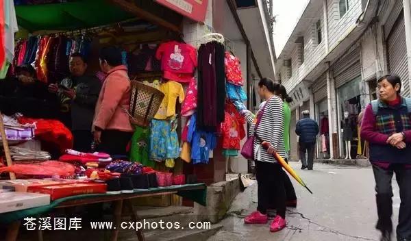 东溪古镇街景,苍溪县古镇全景图