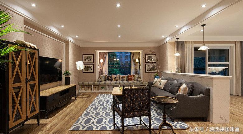 140平现代混搭风,140平轻奢新中式混搭