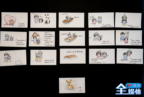 恋爱手绘卡片,送女朋友手绘卡片图