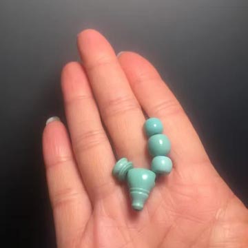 怎么修补绿松石的沙眼,如何修复绿松石珠子