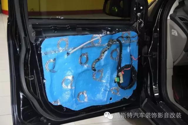 福克斯汽车隔音,福克斯车门隔音棉和止震板