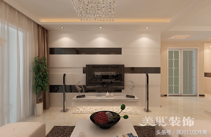 蓝堡湾二期小户型,郑州正弘蓝堡湾两室两厅装修