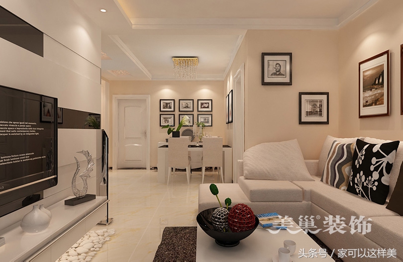 蓝堡湾二期小户型,郑州正弘蓝堡湾两室两厅装修