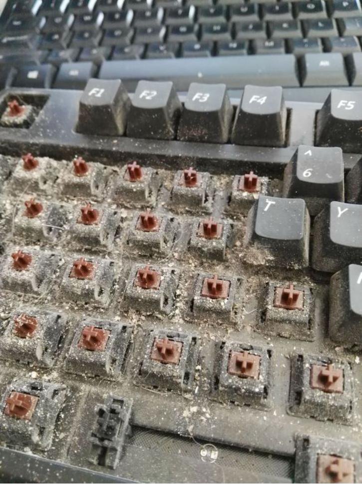 使用两年的机械键盘清洁,机械键盘清洗方法有哪些