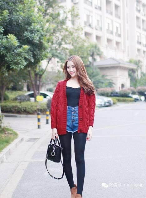 韩系复古毛衣外套 (韩国东大门毛衣外套慵懒小众款)