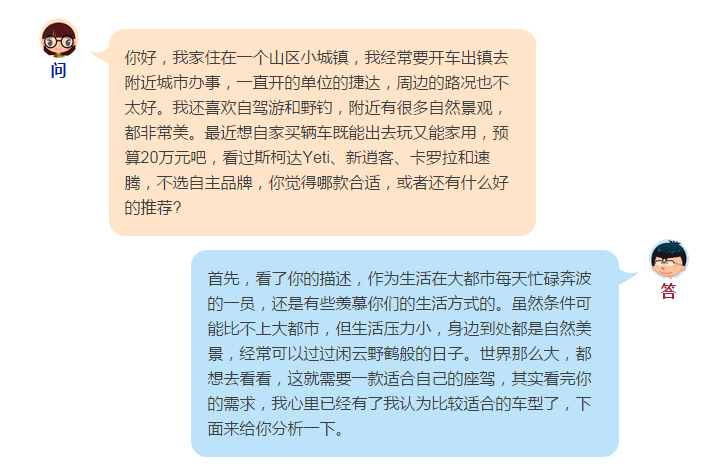 车市问答：自驾游的好选择可以是他