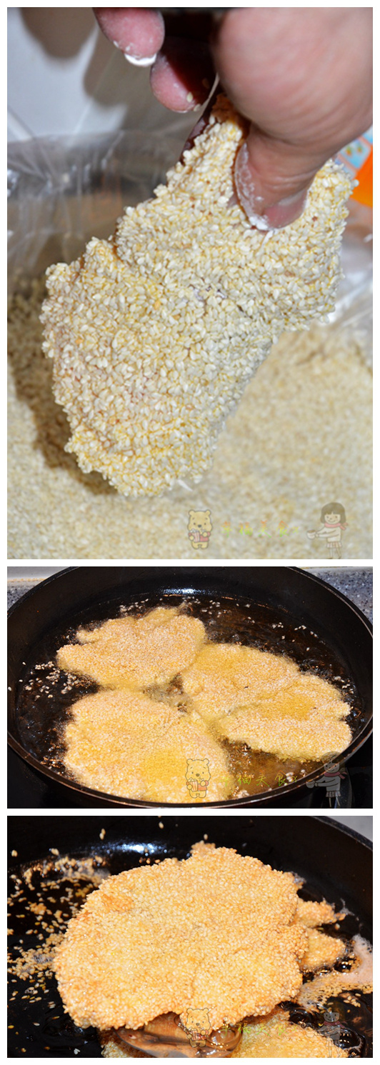 香酥鱼排辅食,辣煎芝麻鱼排