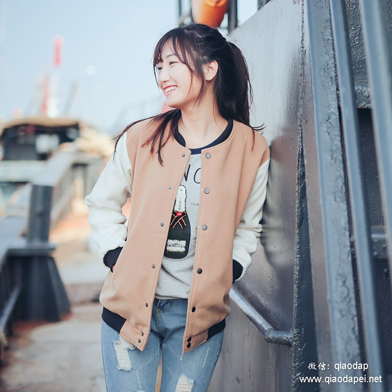 男友风oversize外套,棒球服男友风外套