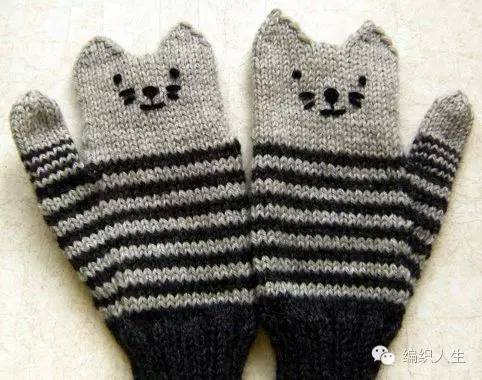 从手指头开始织的手套,怎么织5个手指头手套简单又好看